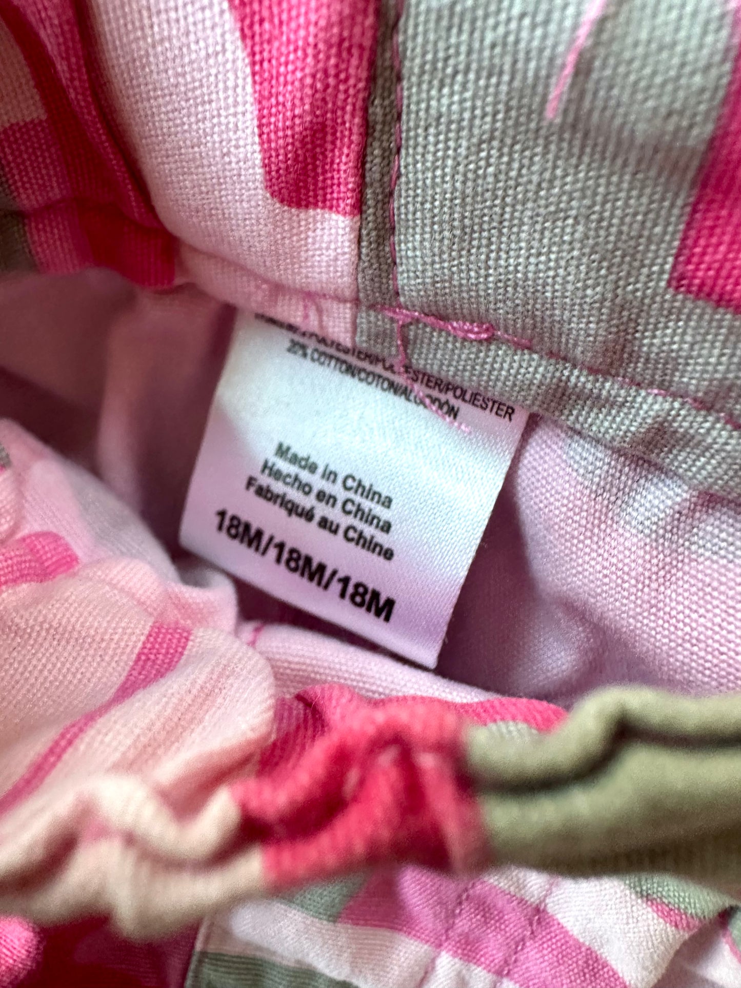 Pink Camo Shorts / 18m