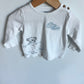 Hello White Long Sleeve Top / 9m