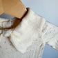 Cream Collared Eyelet Long Sleeve / 3-6m
