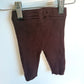 Brown Ribbed Leggings / 6m