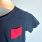 T-Shirt with Red Pocket / 3T