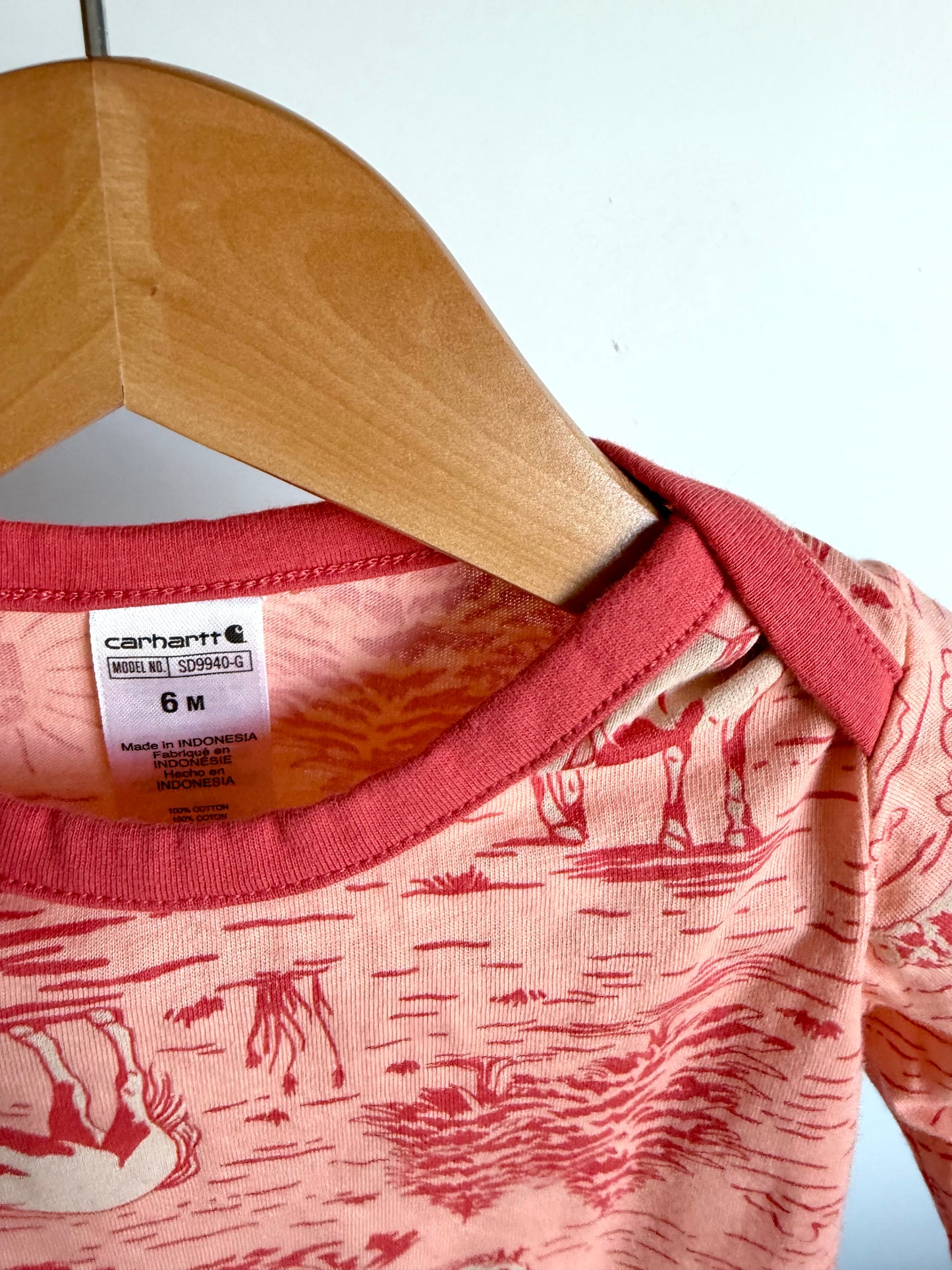 Set of 2 Carhartt Horse Bodysuits / 3-6m