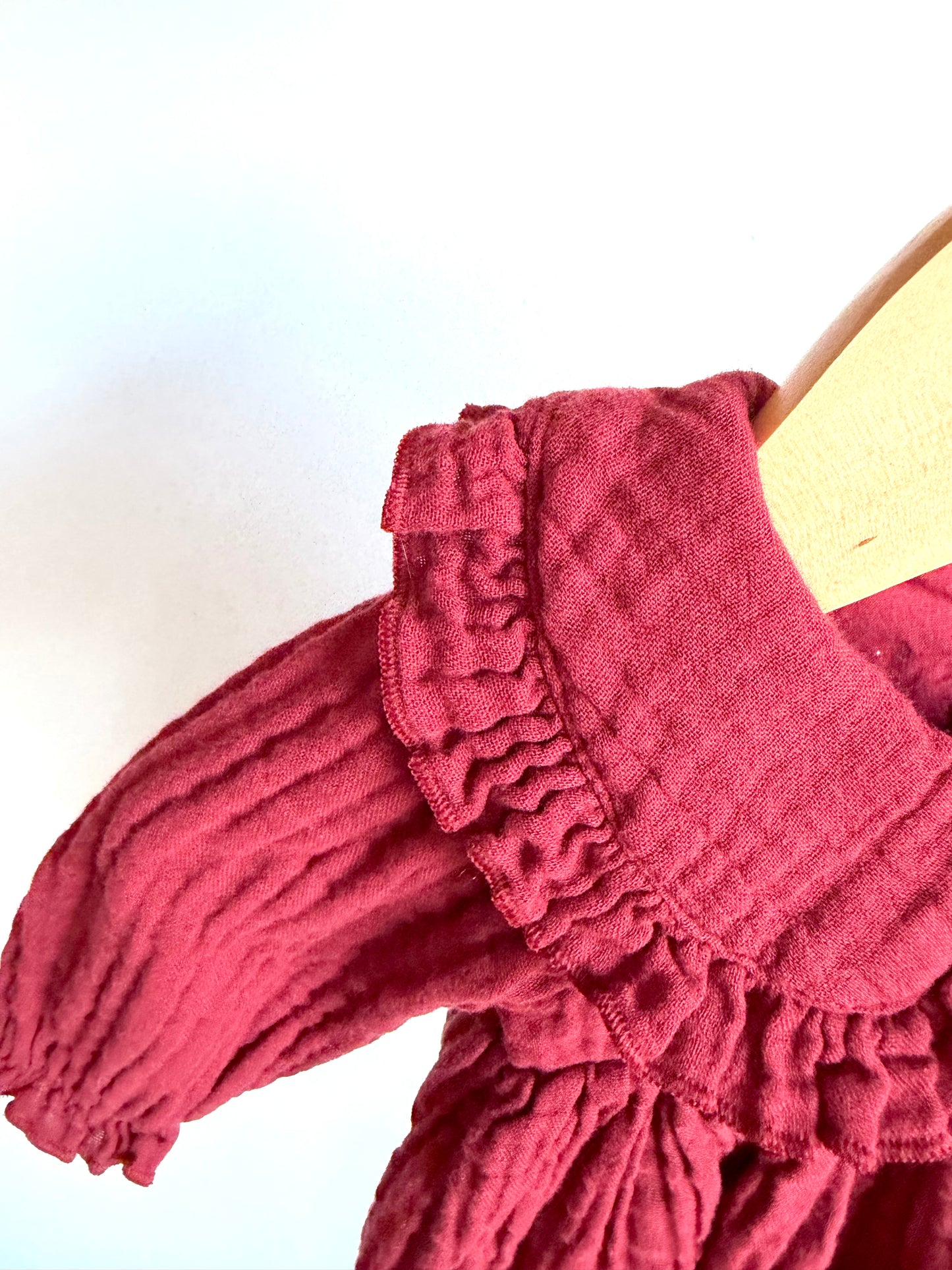H&M Collared Rouge Organic Bodysuit Dress / 1-2m