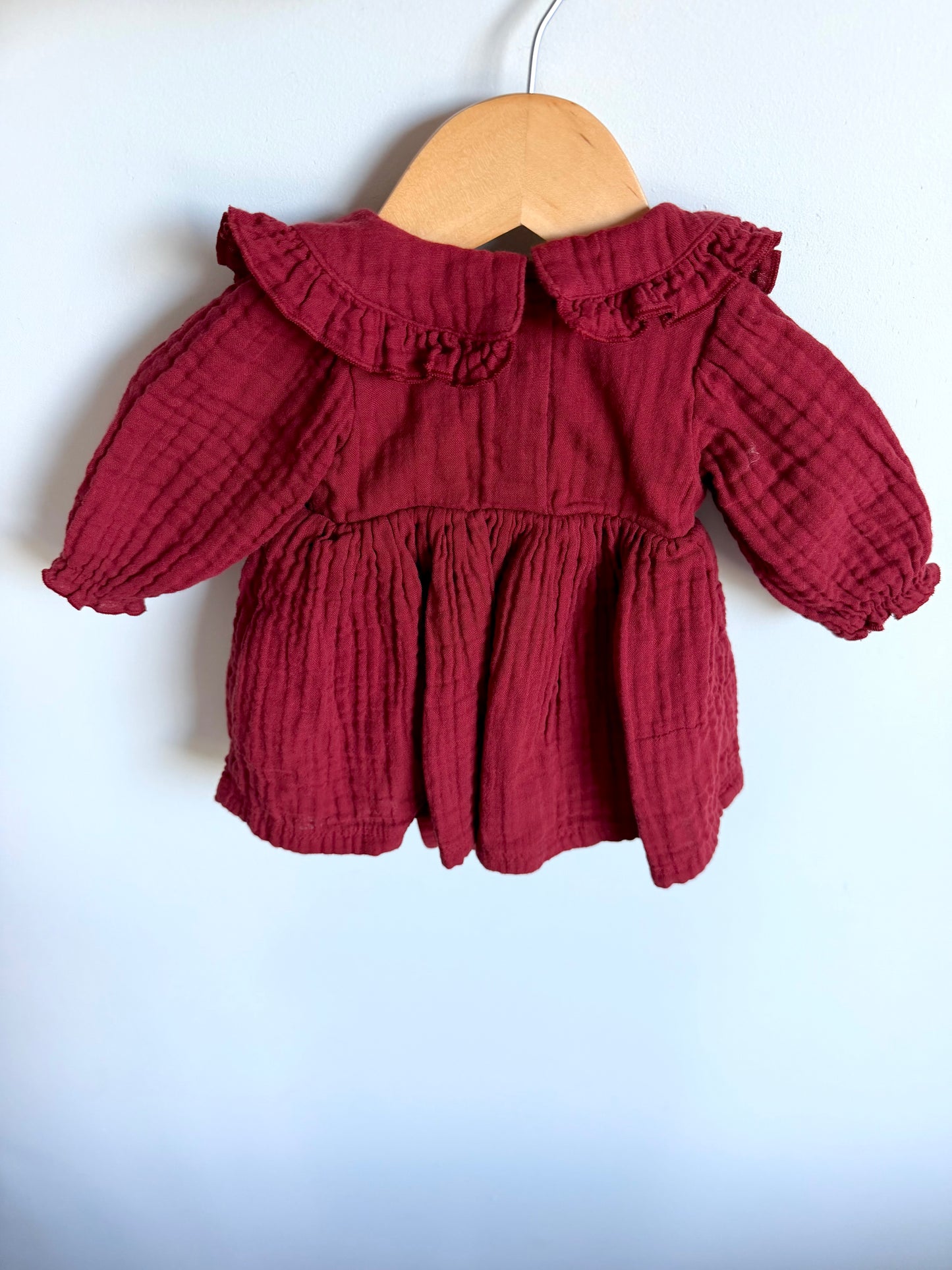 H&M Collared Rouge Organic Bodysuit Dress / 1-2m