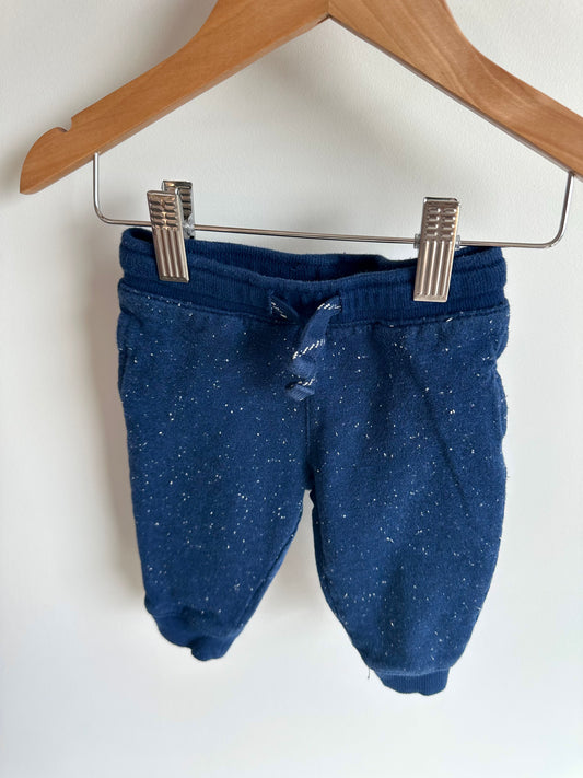 Drawstring Speckled Navy Pants / 6m