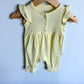 Yellow Ribbed Romper / 3m