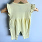Yellow Ribbed Romper / 3m