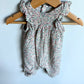 Organic Muted Floral Romper / 3m