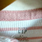 Gap Rib Pink Striped Sleeper / 0-3m