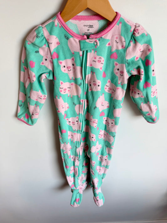 Pig Pattern Sleeper / 2T