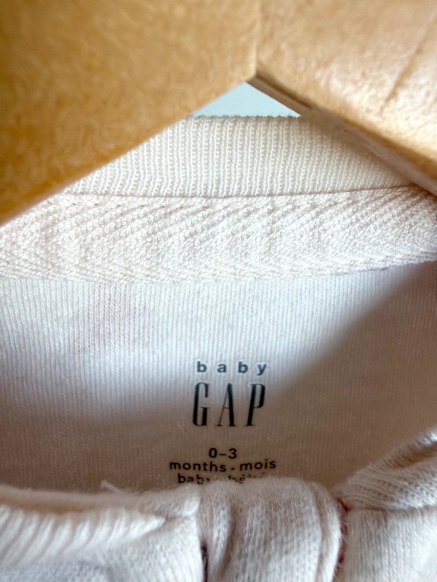 Gap Blush Teddy Pattern Sleeper / 0-3m