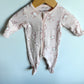 100% Organic Cotton Blush Floral Sleeper / 3m