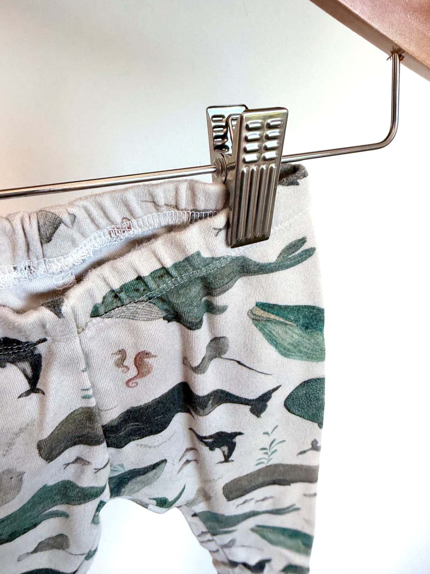 Handmade in Canada Whale Pants / 6-9m