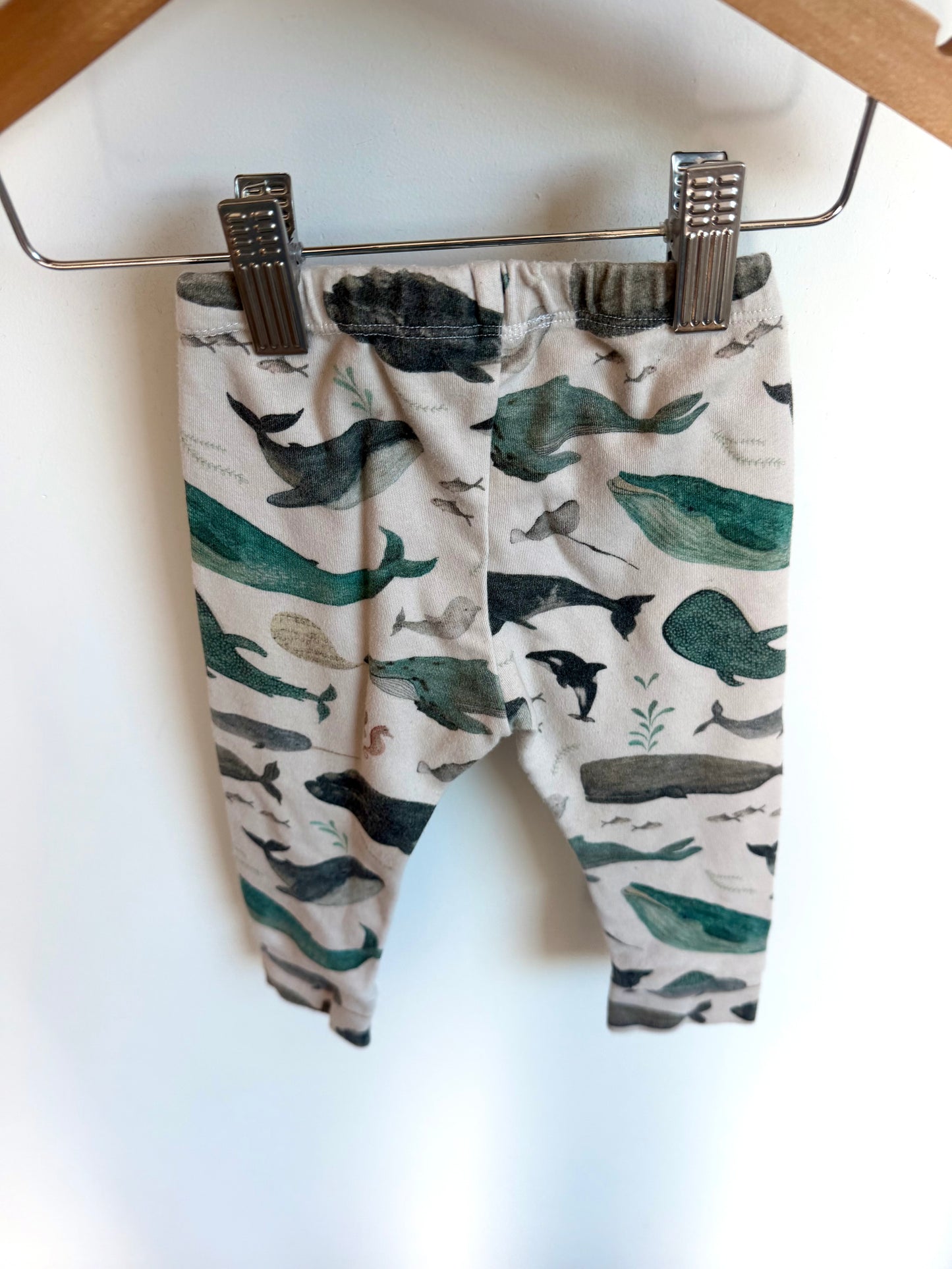 Handmade in Canada Whale Pants / 6-9m