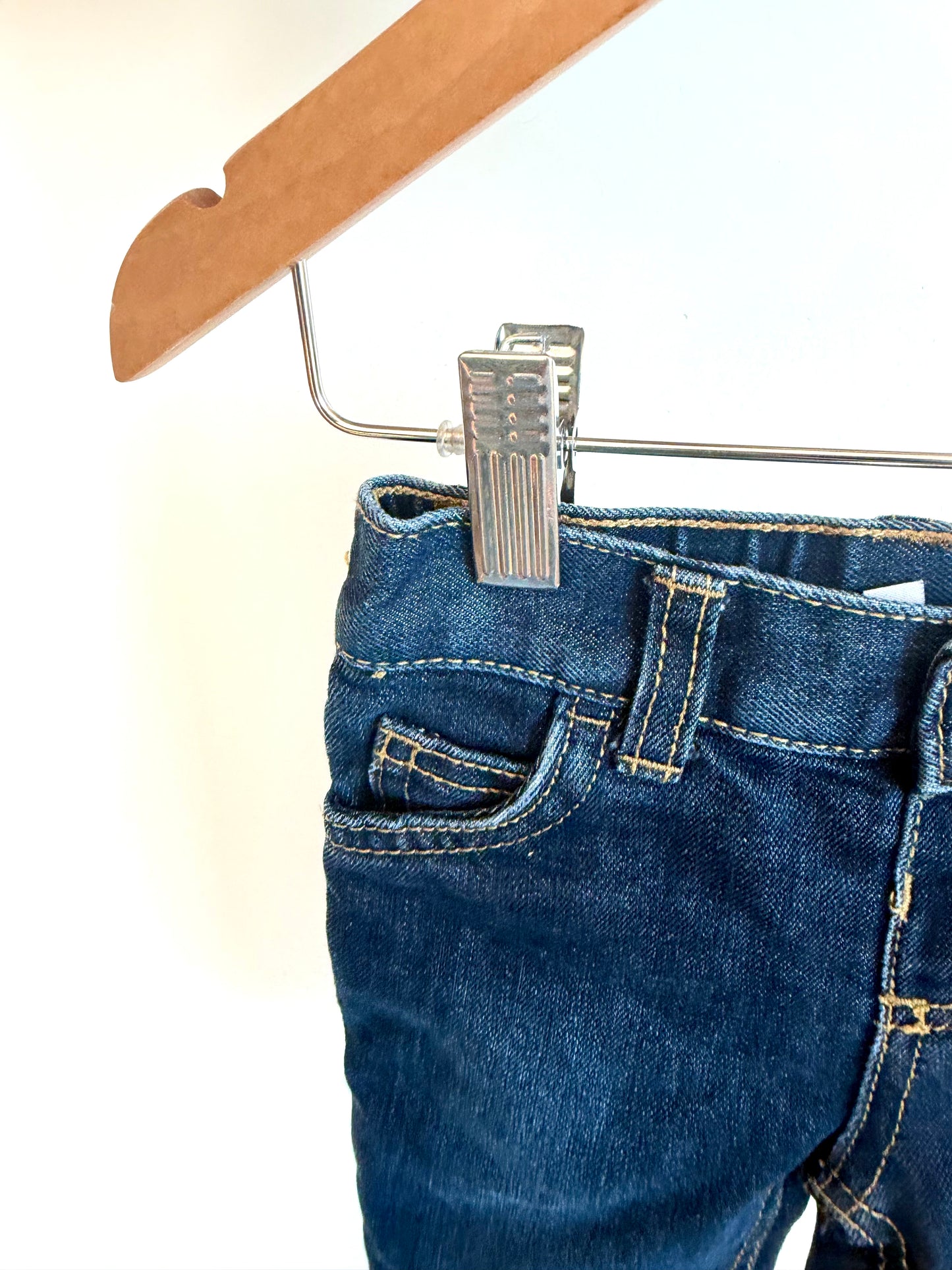Plaid Lined Jeans / 3-6m