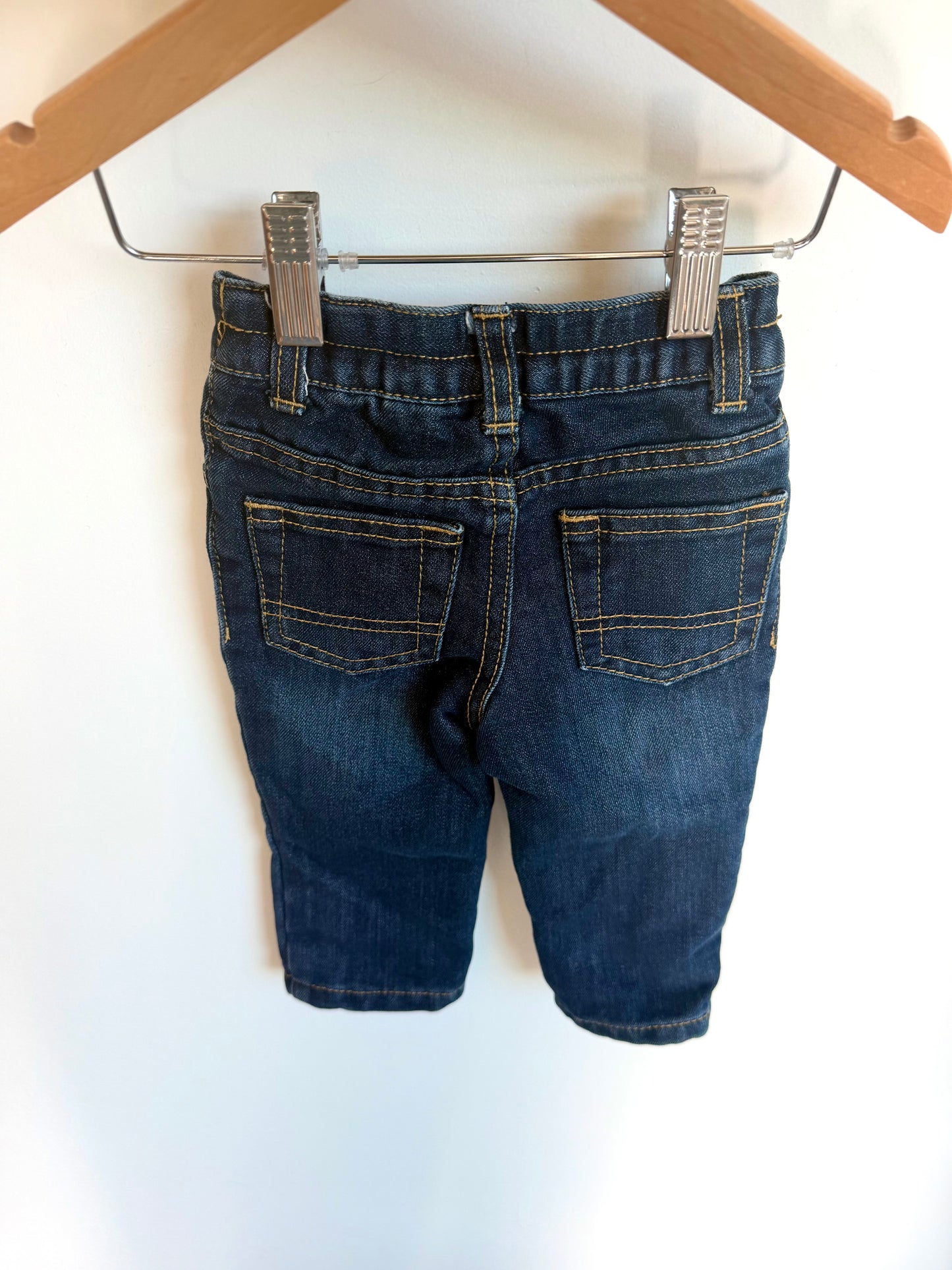 Plaid Lined Jeans / 3-6m