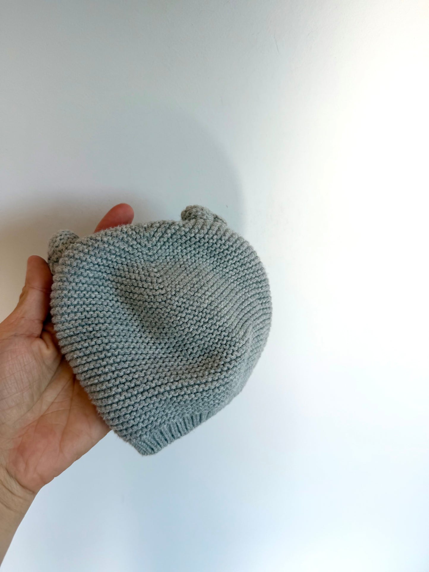 Gap Grey Knit Ears Beanie / 6-12m