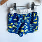 Blue Dino Swim Shorts / 2T