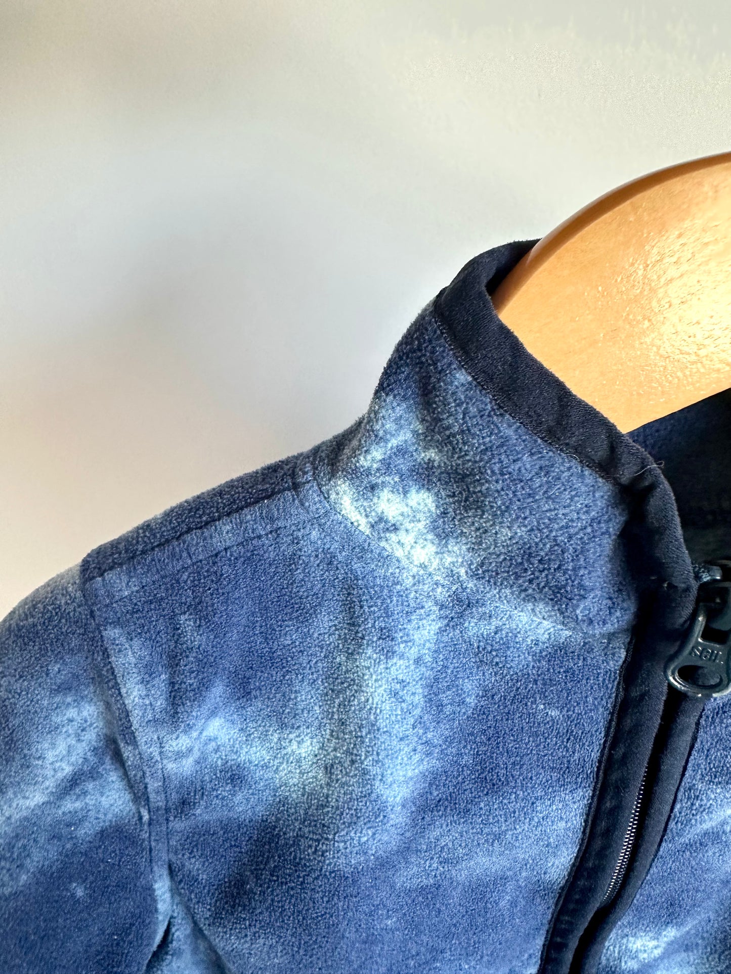 Blue Fleece Camo Zip Sweater / 5T