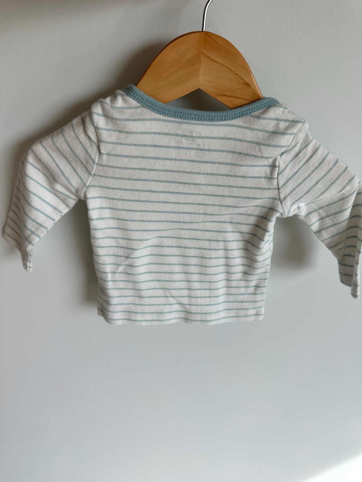 Dino Striped Long Sleeve Top / 6m