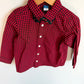 Buffalo Plaid Long Sleeve with Bow Tie / 3T