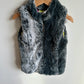 Hatley Grey Faux Fur Long Vest / 4T