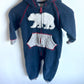 Polar Bear Hood Jumpsuit / 18-24m