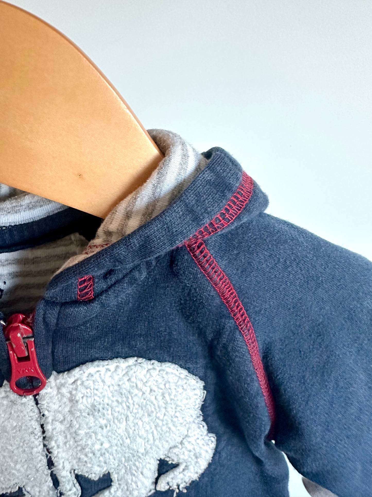 Polar Bear Hood Jumpsuit / 18-24m