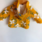 Quilted Yellow + Blue Floral Sweater / 3m