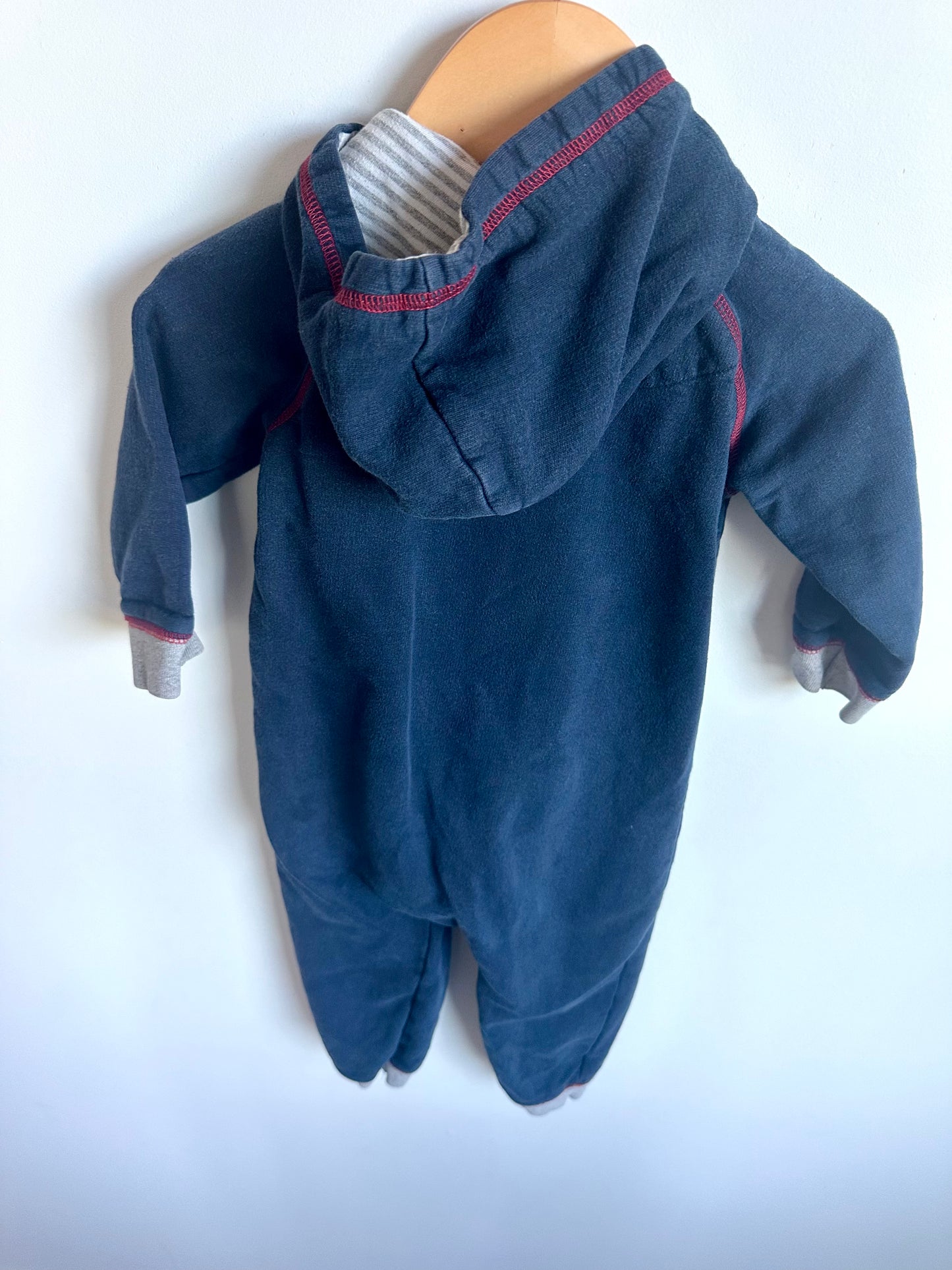 Polar Bear Hood Jumpsuit / 18-24m