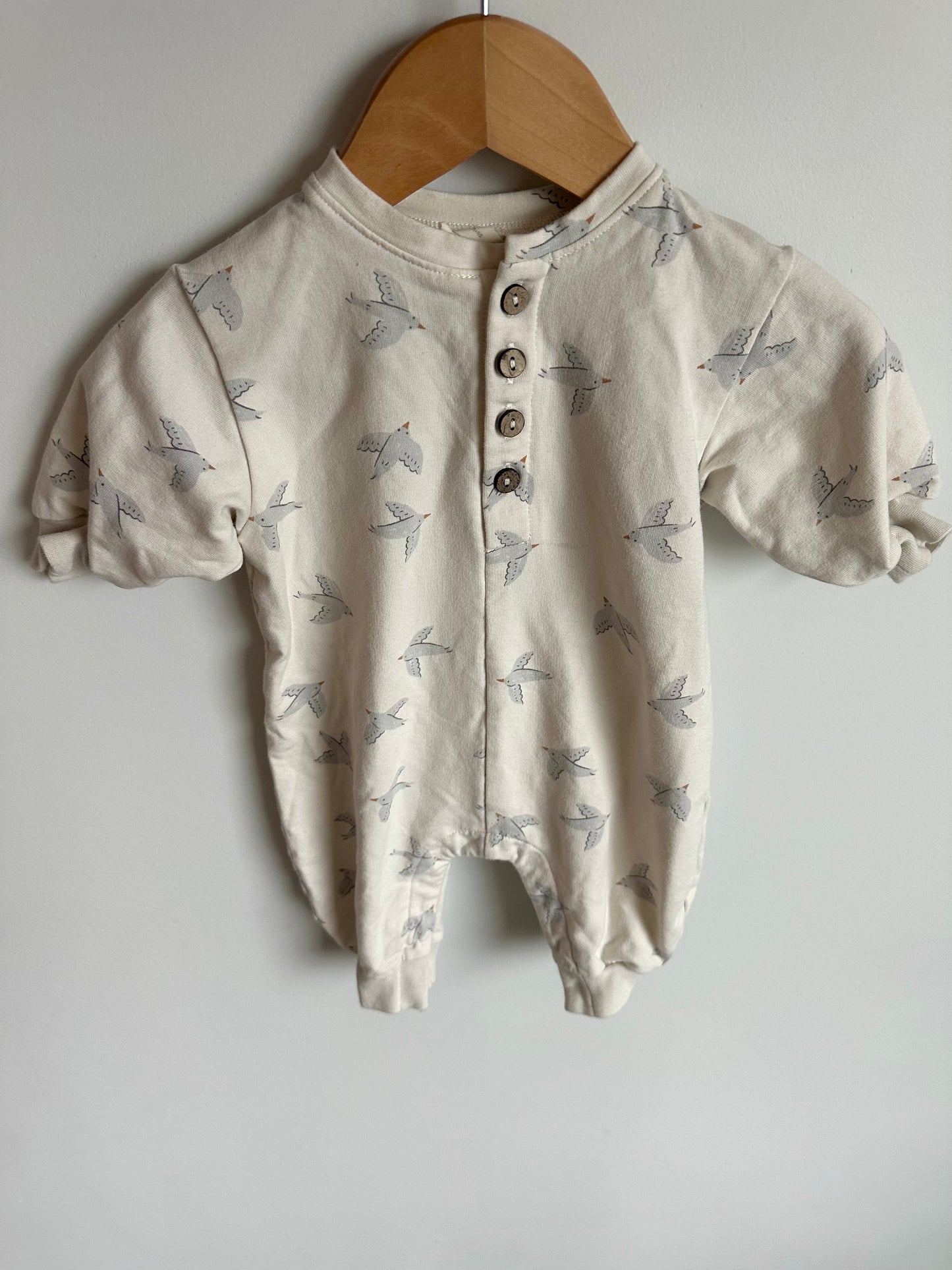 Quincy Mae Bird Jumpsuit / 0-3m