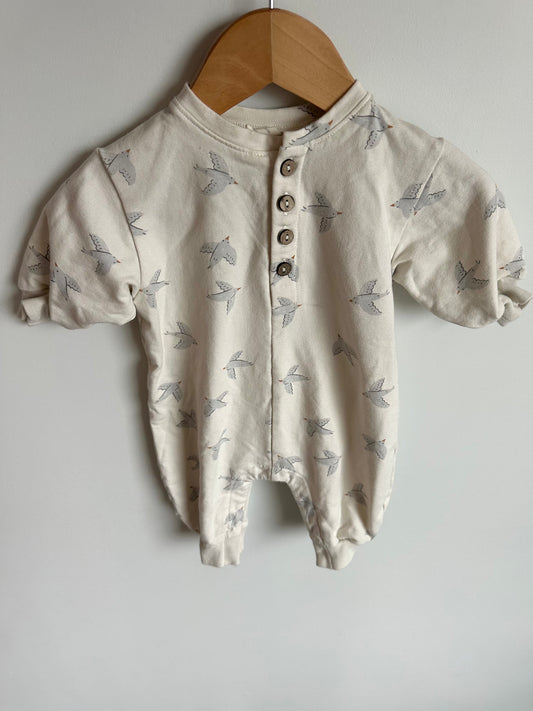 Quincy Mae Bird Jumpsuit / 0-3m
