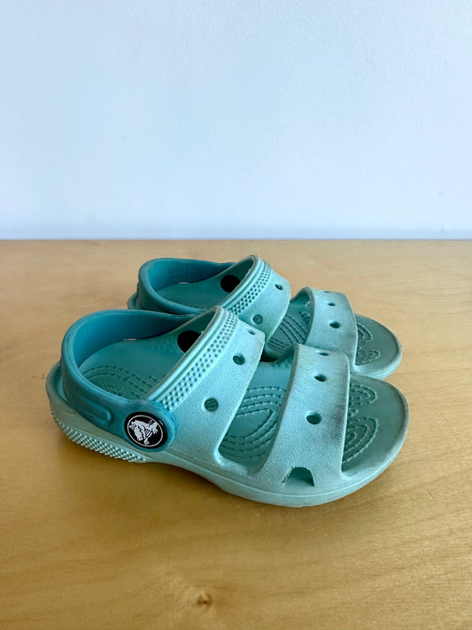 Sky Blue Crocs Sandals / Size 7 Toddler