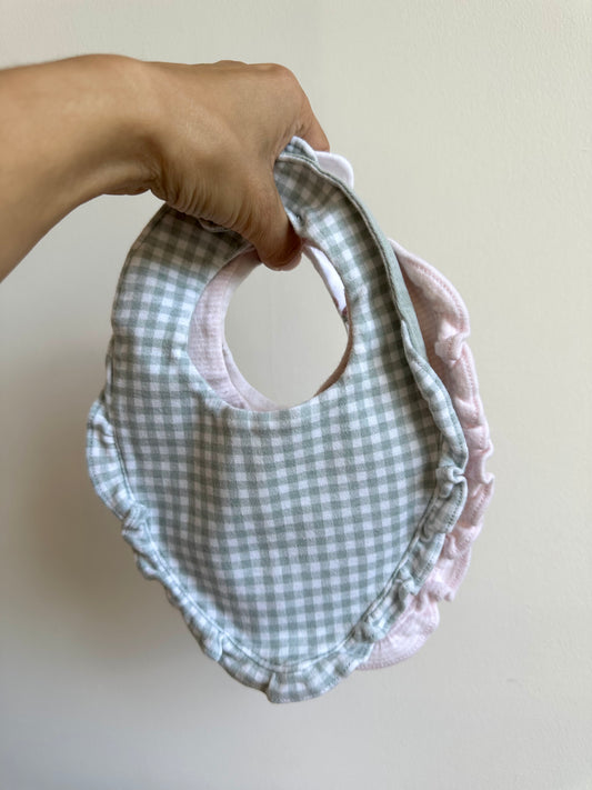 Set of 3 Ruffle Bibs