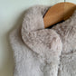 Mayoral Fawn Faux Fur Long Vest / 4T