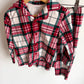 Plaid Button Up PJ Set / 3T