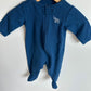 Navy Elephant Footed Sleeper / 0-3m
