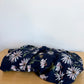 100% Cotton Navy Daisy + Bumble Bee Fitted Crib Sheet