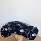 100% Cotton Navy Daisy + Bumble Bee Fitted Crib Sheet