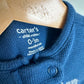 Navy Elephant Footed Sleeper / 0-3m