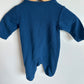 Navy Elephant Footed Sleeper / 0-3m