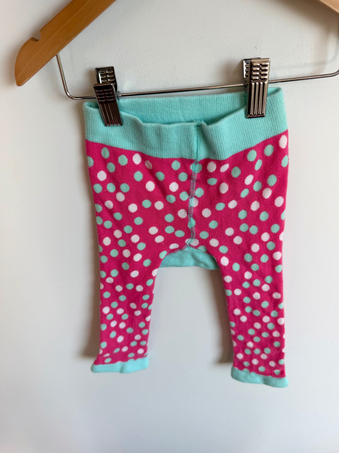 LazyOne Pink Polka Dot Thick Tights / 18m