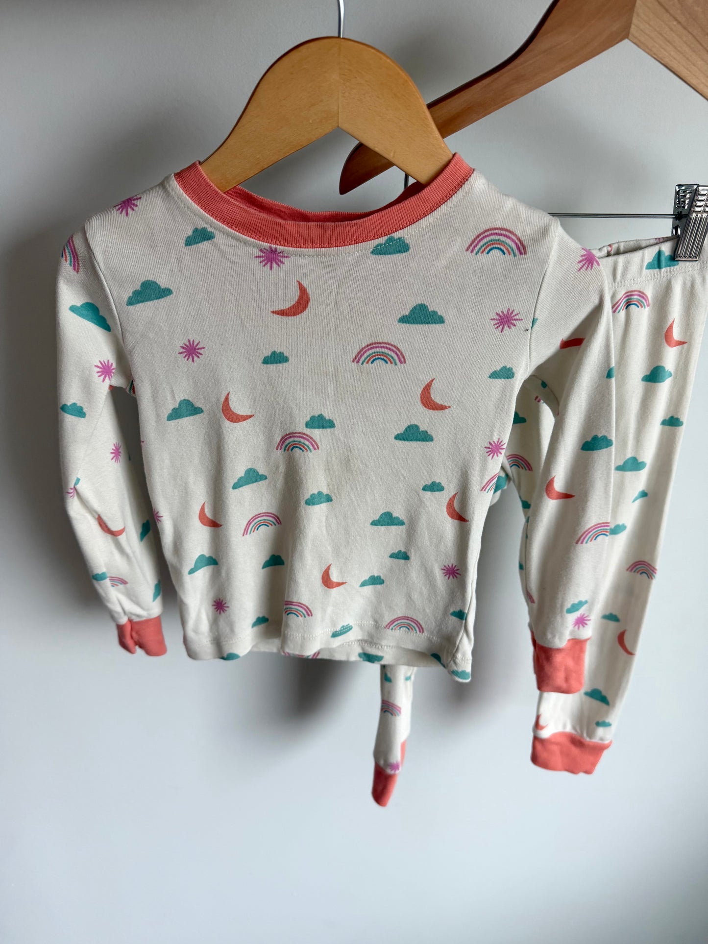 Hatley Rainbow, Moon, Cloud PJ Set / 2T