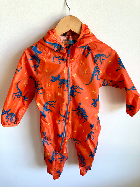 Dino Orange Splash Suit / 12-18m