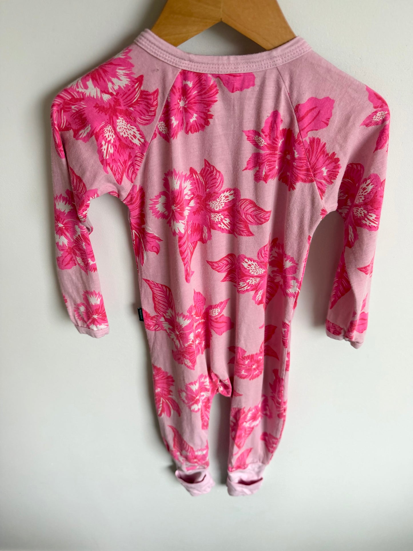 Bonds Pink Tropical Flower Sleeper / 18-24m