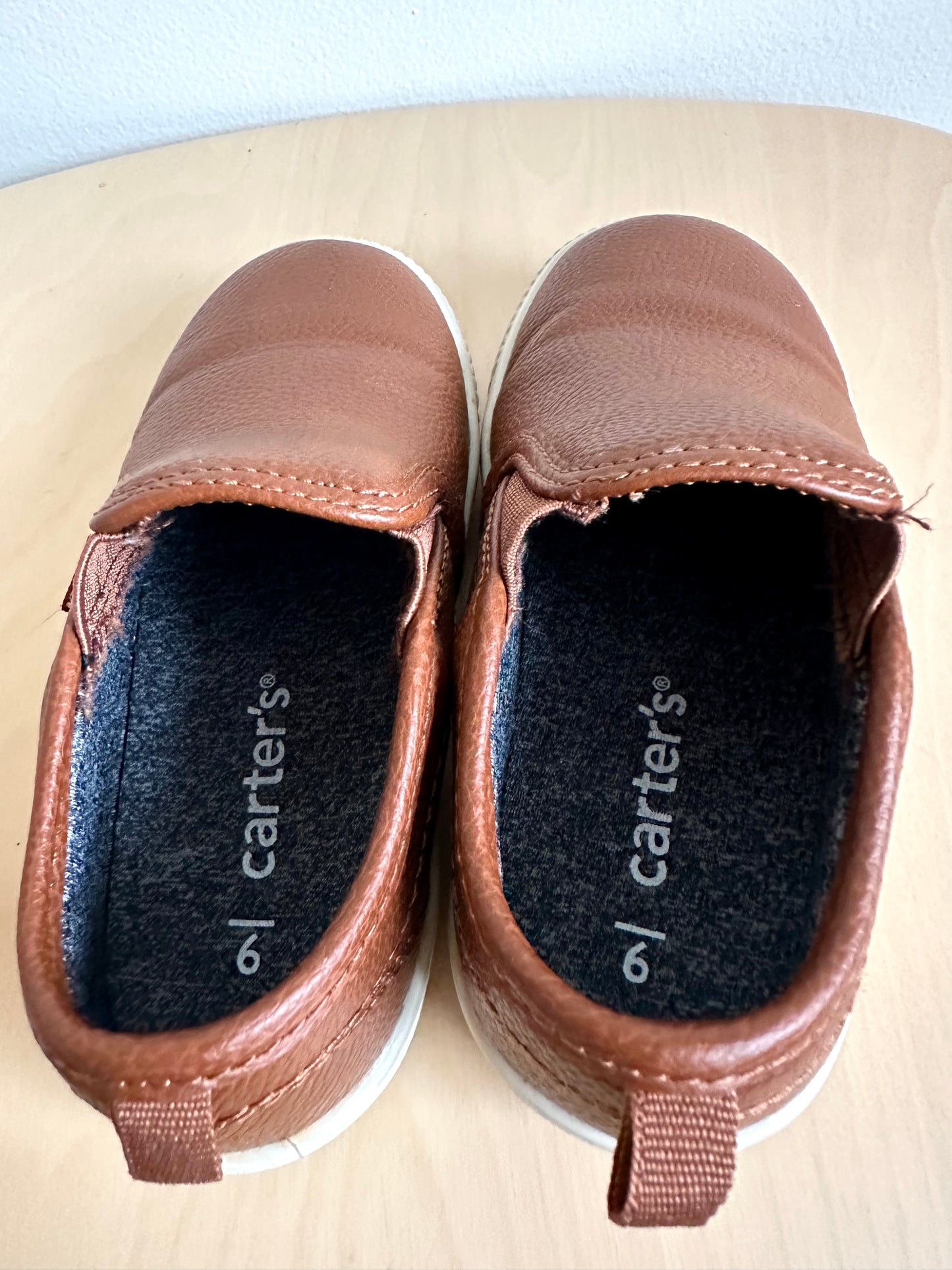 Brown Slip On Shoes / Size 9M Toddler