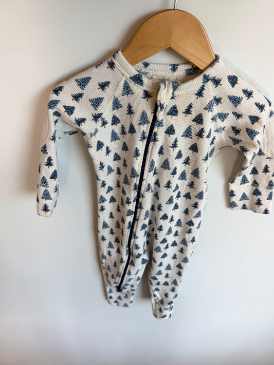 100% Organic Cotton Blue Tree Sleeper / 6-12m
