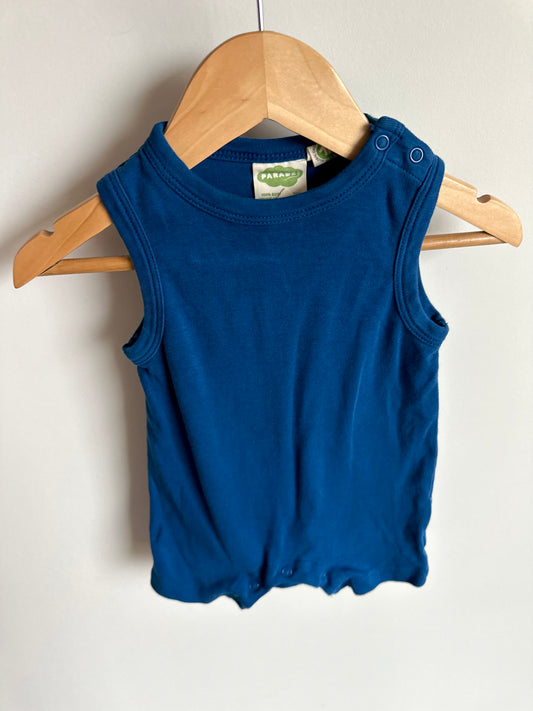 Parade Organic Blue Romper / 3-6m