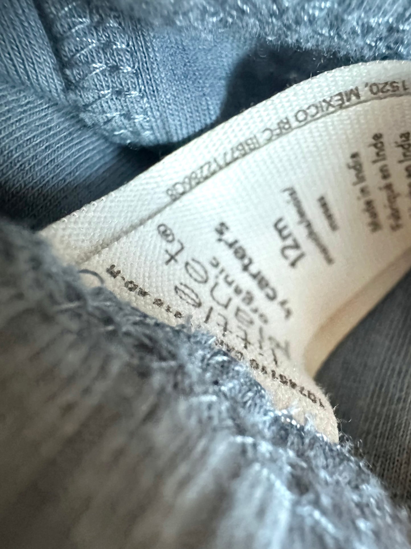 Slate Ribbed Pants / 12m