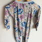 Bonds Blue Trim Floral Sleeper / 18-24m